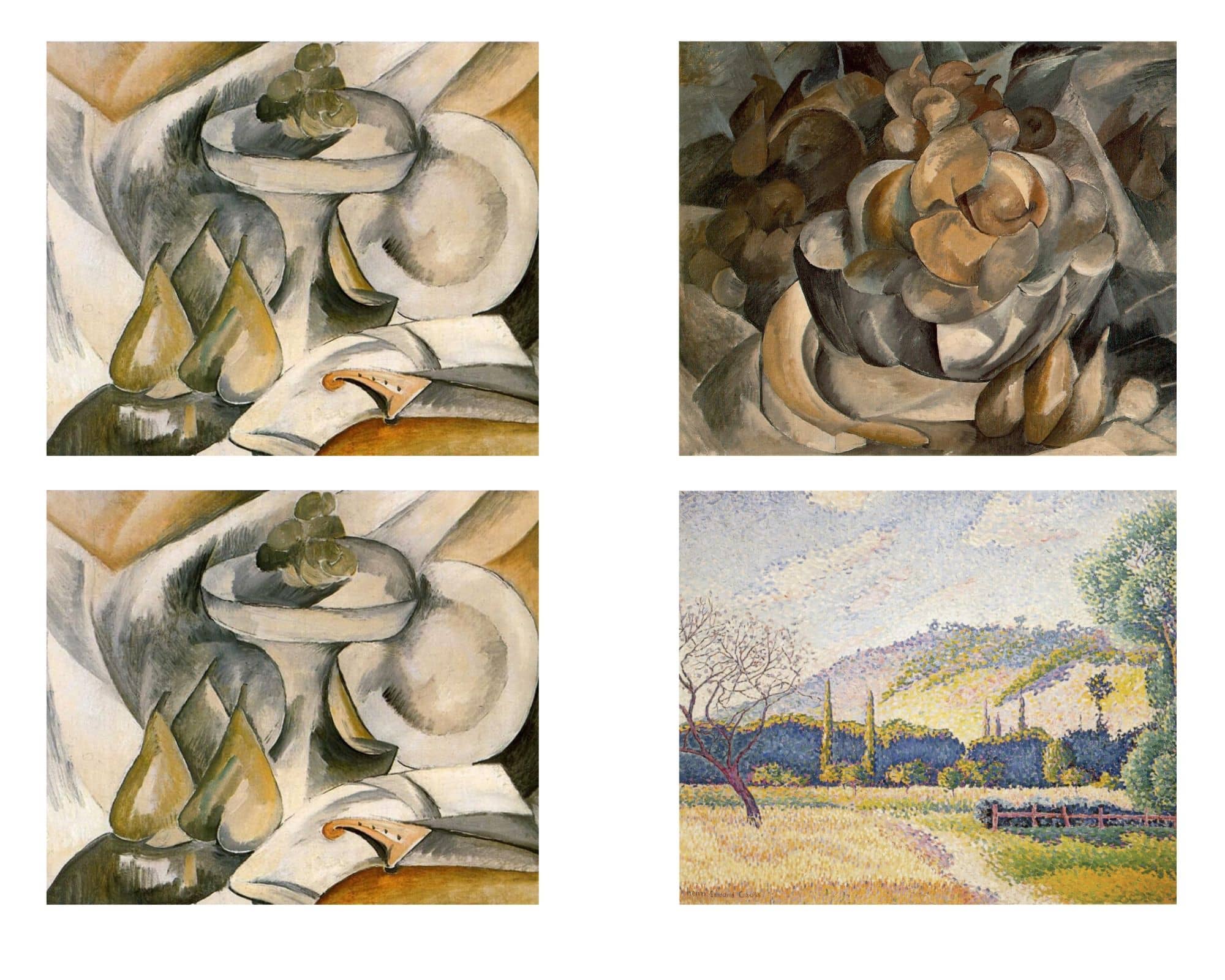 Obrazy Braque'a i Crossa w eksperymencie, który udowadnia sens przeplatania w nauce.